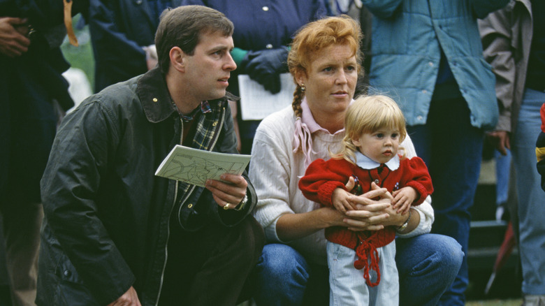 Prince Andrew, Sarah Ferguson, and Princess Beatrice