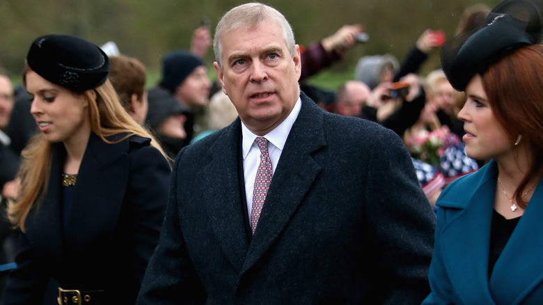 Prince Andrew in Sandringham at Christmas 