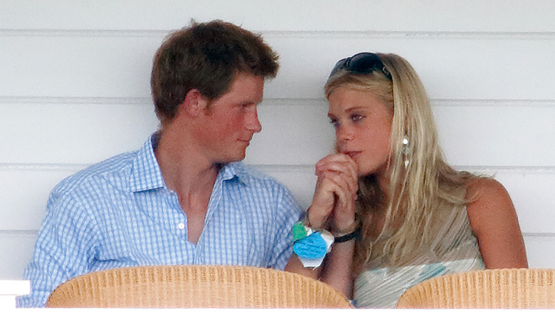 Prince Harry, Chelsy Davy holding hands