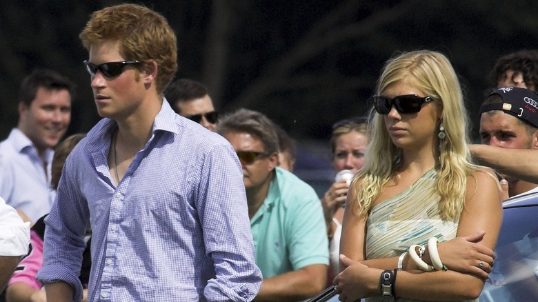 Prince Harry and Chelsy Davy at event