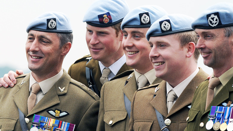 Prince Harry and students at pilot course graduation, 2010