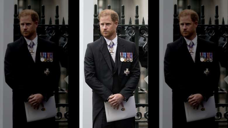 Prince Harry at King Charles III's coronation