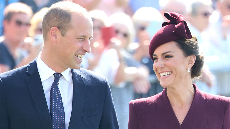 Prince William and Princess Catherine smiling