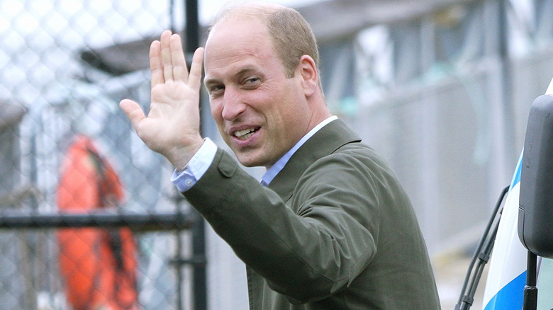 Prince William waving