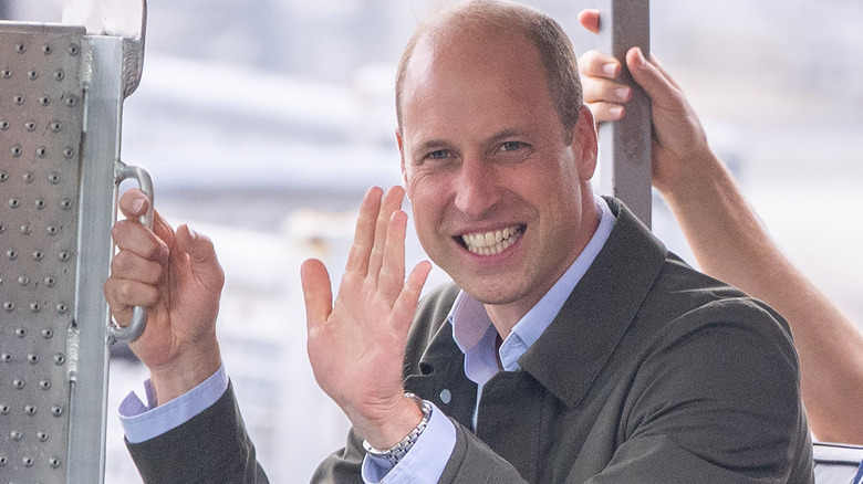 Prince William waving