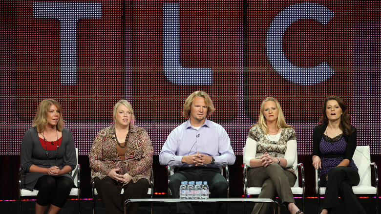 Sister Wives cast seated