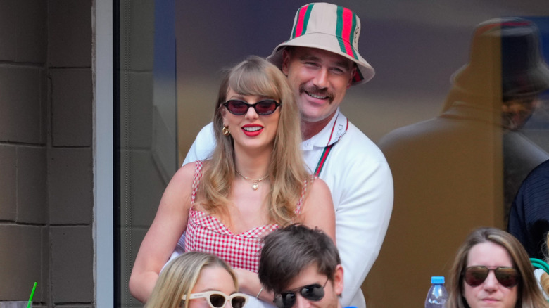 Taylor Swift and Travis Kelce attend the 2024 U.S. Open