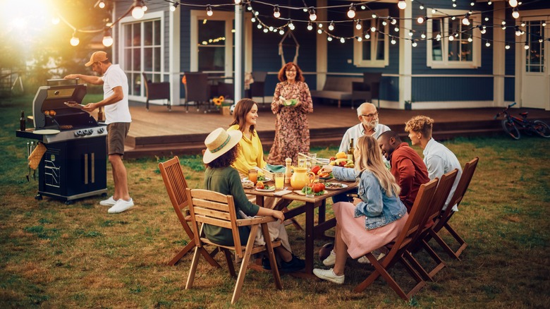 Family hanging out