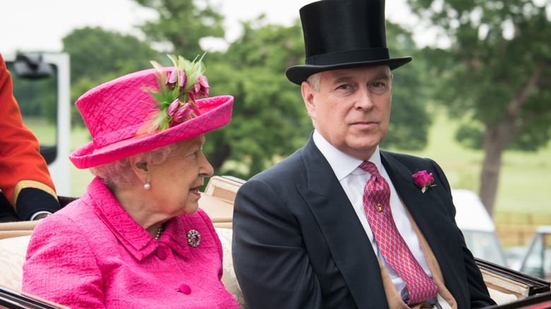 Queen Elizabeth and Prince Andrew