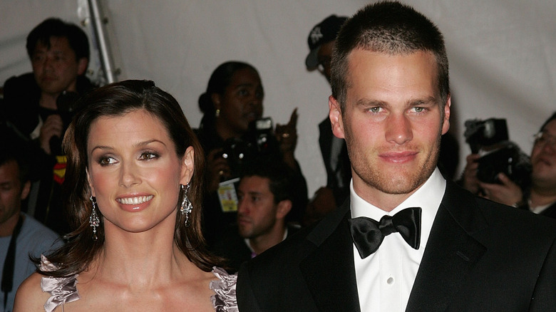 Tom Brady and Bridget Moynahan smiling