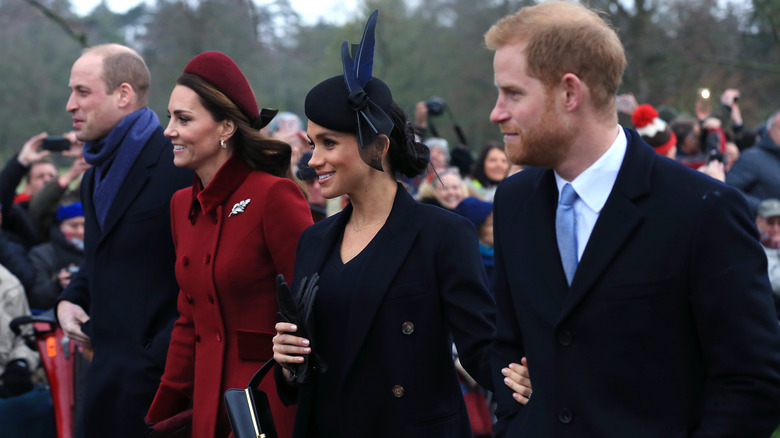 William, Catherine, Meghan, and Harry