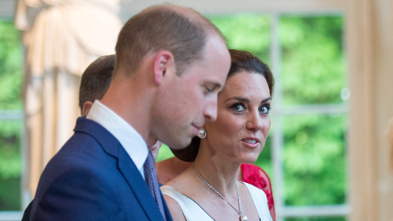 Catherine staring at Prince William