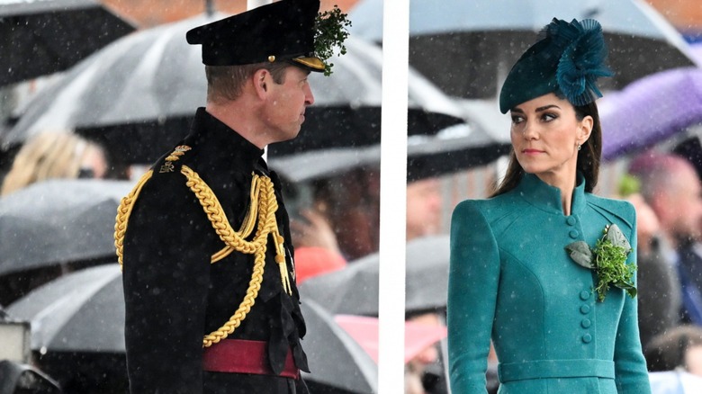 Kate gives William a cold stare