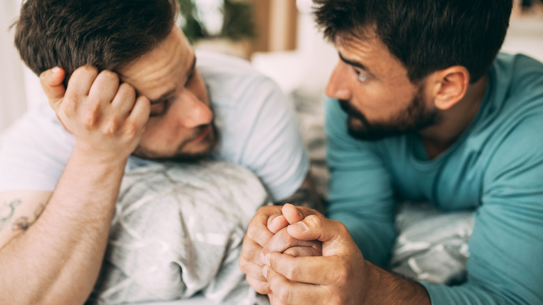 Two guys in bed