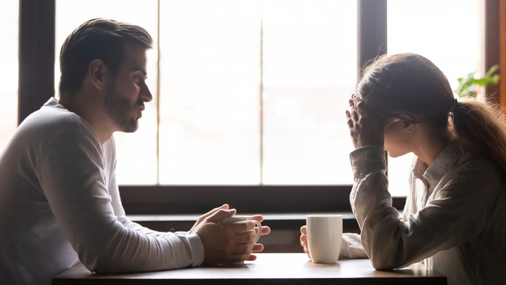 Couple talking