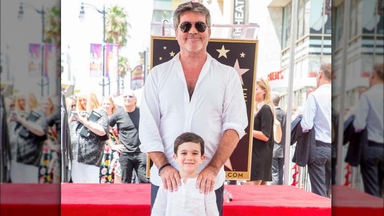 Simon Cowell and his son Eric 