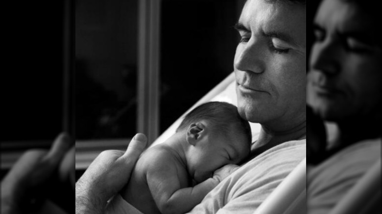 Simon Cowell and his son Eric 