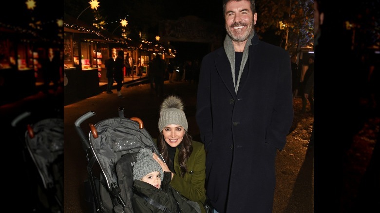 Simon Cowell, Lauren Silverman, and Eric Cowell 