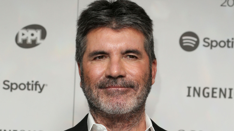 Simon Cowell at press event 