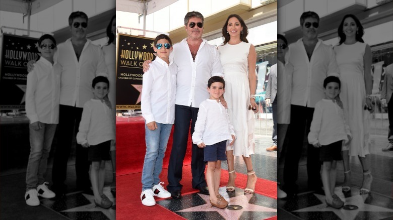 Simon Cowell with his family