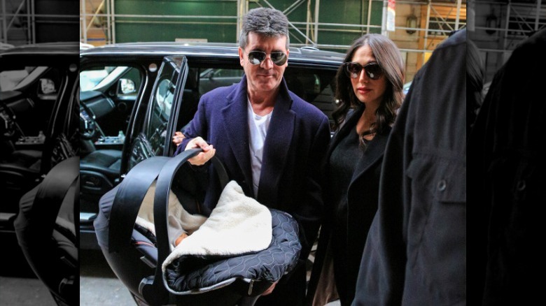 Simon Cowell and Lauren Silverman with Eric Cowell