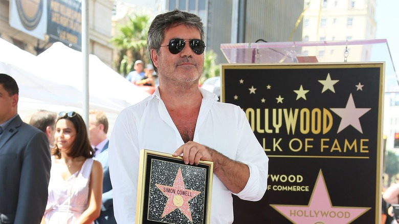 Simon Cowell at Hollywood Walk of Fame ceremony