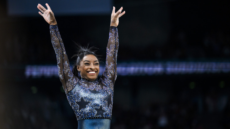 Simone Biles smiling