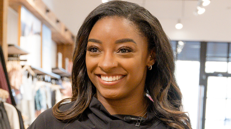 Simone Biles smiling