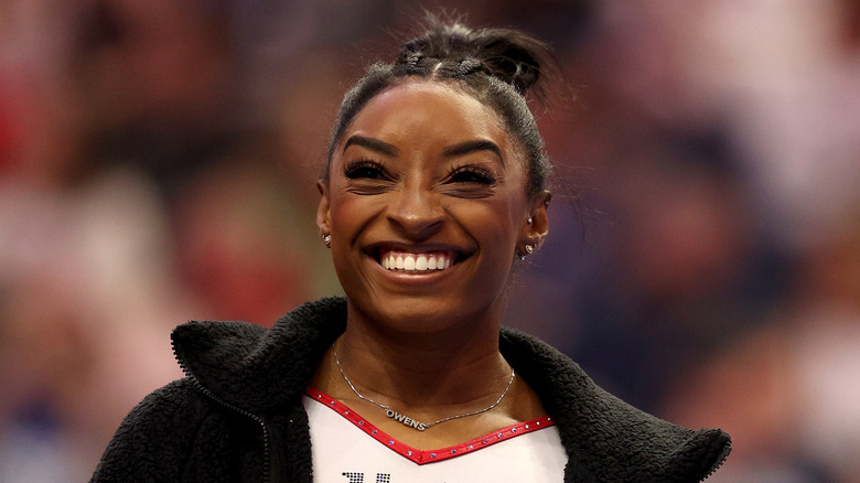 Simone Biles smiling 