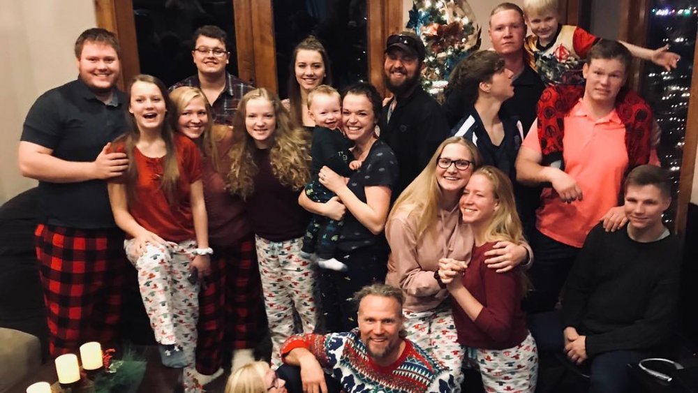 The Brown family from Sister Wives on Christmas Eve