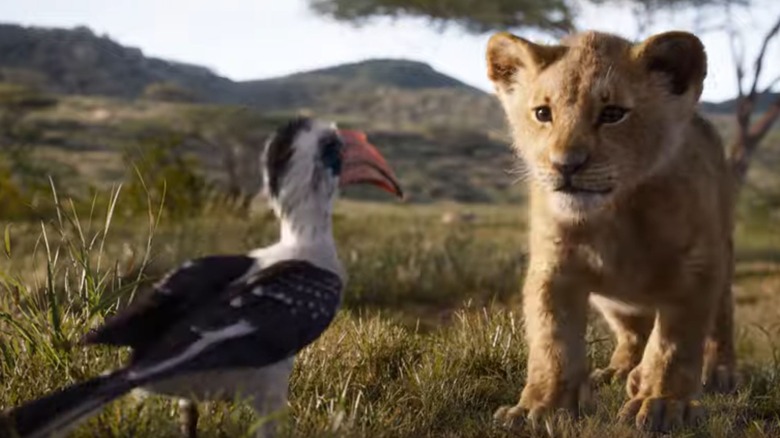 Zazu and Simba in 2019's The Lion King