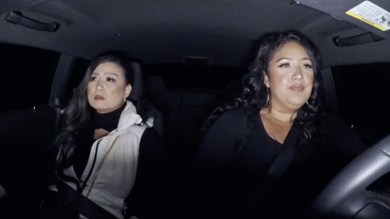 Sunhe and Angelica in car on sMothered