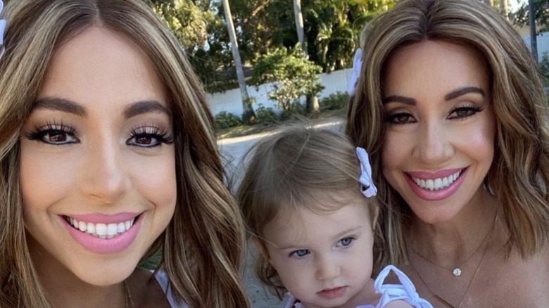 Cher Hubsher, daughter Belle, and Dawn Hubsher posing