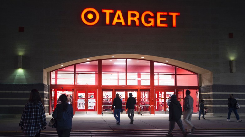 People entering a Target store