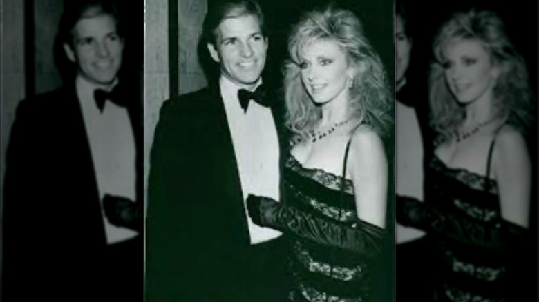 Mark Seiler and Morgan Fairchild posing