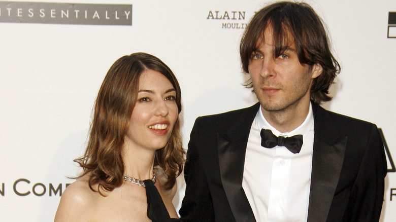 Sofia Coppola and Thomas Mars posing