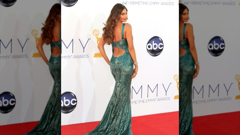 Sofia Vergara on the 2012 Emmys red carpet