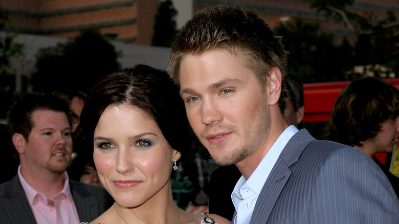 Sophia Bush and Chad Michael Murray at an event.