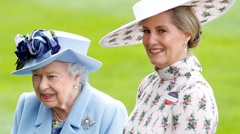 Sophie with Queen Elizabeth