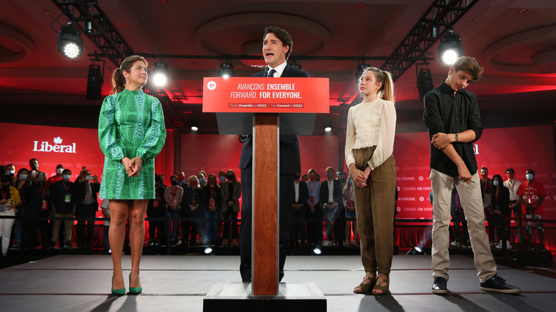 Sophie Grégoire Trudeau with family