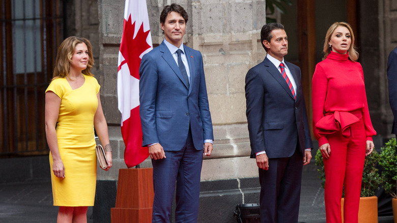 Sophie Grégoire Trudeau, Justin Trudeau, Enrique Pena Nieto, and Angelica Rivera