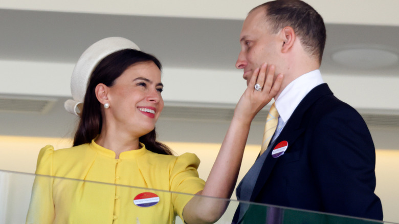 Sophie Winkleman and Lord Frederick Windsor laughing