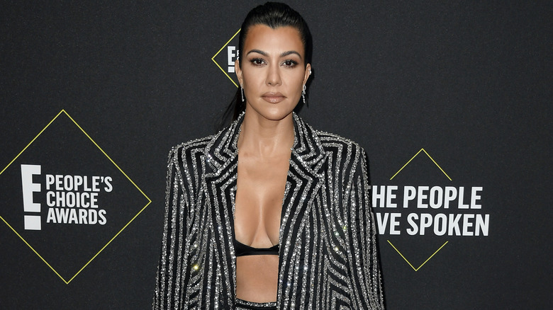 Kourtney Kardashian in blazer