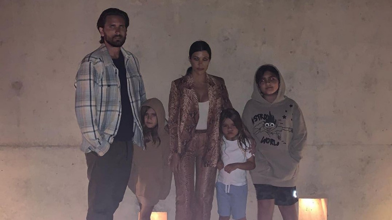 kourtney kardashian, scott disick, and their kids