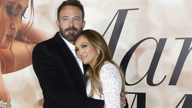 Jennifer Lopez and Ben Affleck at the "Marry Me" premiere