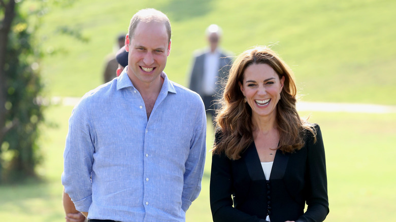 Prince William and Kate Middleton spend time outdoors. 