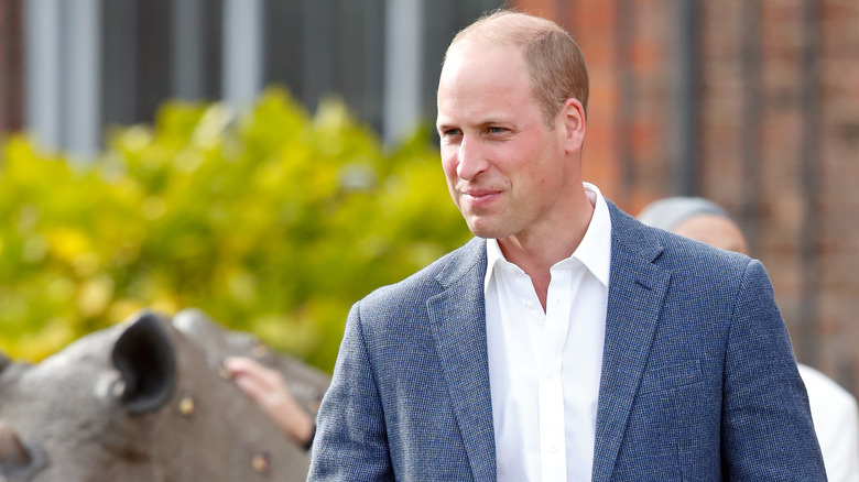 Prince William scowls