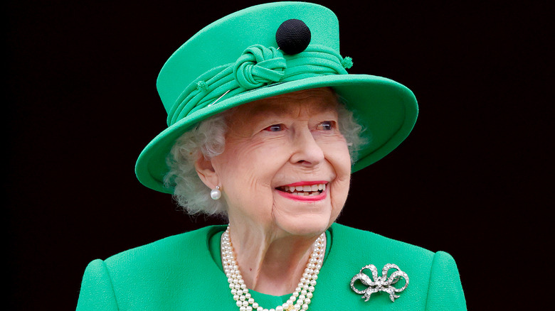 Queen Elizabeth smiling