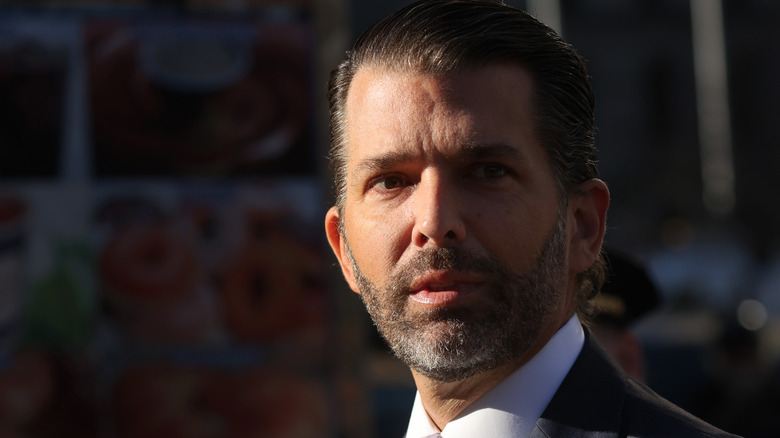 Donald Trump Jr. looking serious