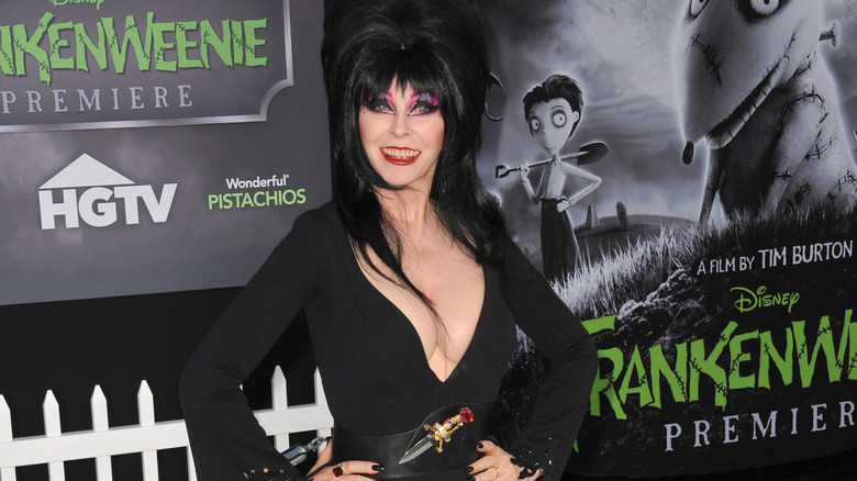 Elvira at Frankenweenie premiere